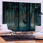 ARTGEIST - PAPIER PEINT FORÊT MYSTIQUE TROISIÈME VARIANTE - 150 X 105 CM - VERT ET BRONZE