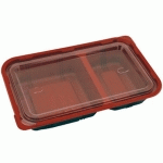 BARQUETTES MICRO-ONDABLE REPAS INDIVIDUEL 23.9X15X4.5 CM PP NOIR (VENDU PAR 400)