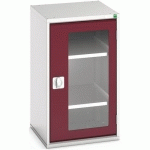 BOTT 1 ARMOIRE VERSO PORTES TRANSPARENTES AVEC 2 TABLETTES 525X550X900 - BOTT