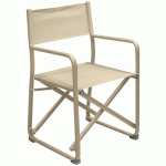 FAUTEUIL SCENARIO PLIANT TPEP/ALU - SABLE - PROLOISIRS