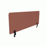 PANNEAU ÉCRAN ACOUSTIQUE AGATHE FLEXMUTE TERRE BATTUE - AVEC FIXATIONS POUR BUREAU L 140 X H 50 CM