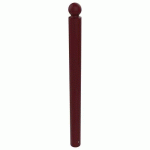 POTELET BOOPI TÊTE BOULE MÉTAL HTR 1 M Ø 90 MM - ROUGE 3004 - BUTON DESIGN
