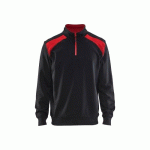 SWEAT CAMIONNEUR AVEC DÉTAILS AUX ÉPAULES - NOIR ET ROUGE - XL BLAKLADER