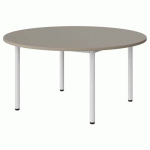 TABLE MALIBU Ø 120 T3 4P STRA ABS GRIS U727/BLC 9016