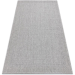 TAPIS TIMO 5979 SIZAL EXTÉRIEUR CADRE GRIS CLAIR GREY 120X170 CM