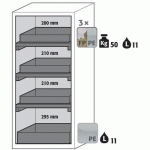 ARMOIRE SÉCURITÉ S-CLASSIC-90 S90.129.060.R GRIS CLAIR