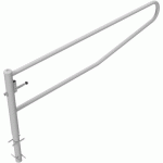 BARRIÈRE ARRONDI PIVOTANTE À BÉTONNER POUR CADENAS-3000MM - SCHAKE