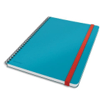 CARNET EN CARTE LEITZ COSY A SPIRALE 120 PAGES LIGNEES FORMAT 18X25CM - COLORIS BLEU