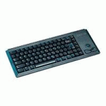 CHERRY G84-4400 TRACKBALL KEYBOARD CLAVIER FILAIRE MINIATURE, TRACKBALL, USB, NOIR, AZERTY - FR