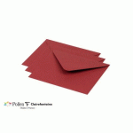 LOT DE 2 - PAQUET DE 20 ENVELOPPES POLLEN 125X138MM 120G/M² - BORDEAUX