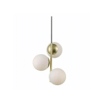 SUSPENSION MÉTAL ET VERRE BLANC OPALIN LILLY NORDLUX 48603035