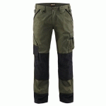 PANTALON DE TRAVAIL PAYSAGISTE VERT ARMÉE/NOIR TAILLE 44C - BLAKLADER