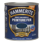 HAMMERITE - PEINTURE FER DIRECT SUR ROUILLE 2,5L AU RAL RAL: 9005 NOIR
