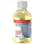 ALCOOL MODIFIE 70% MERCUROCHROME - 200ML - LOT DE 2