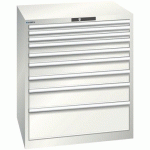 ARMOIRE BLANC GRIS 870X725X1000 AVEC 9 TIR. 200KG - LISTA