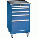 ARMOIRE BLEU GENT. 564X725X990 AVEC 5 TIR. 75KG _ 14.374.090 - LISTA