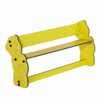 BANQUETTE ENFANTS OURSON HAUT. D\'ASSISE 18 CM JAUNE - MANUTAN COLLECTIVITÉS