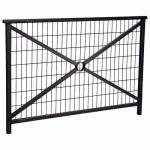BARRIÈRE LISBONNE 1.50 M STRUCTURE GRILLAGÉE ZINC NOIR 9005 - PROCITY