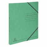 CLASSEUR 2 ANNEAUX 15MM CARTE LUSTRÉE IMPRIMÉE - A4 - VERT - LOT DE 10