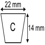 COURROIE C70 22X14X1850