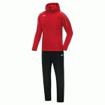 ENSEMBLE SURVÊTEMENT DE FOOT VESTE À CAPUCHON ET PANTALON ENFANT - JAKO - CLASSICO ROUGE