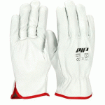 GANTS DE MANUTENTION EN CUIR FLEUR DE VACHETTE - BLANC - TAILLE 10