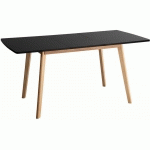 TABLE EXTENSIBLE HELGA 120 / 160CM NOIRE - BLACK