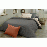 PARURE DE LIT DALIA  GRIS CLAIR 260X240 CM