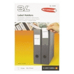 PORTE-ÉTIQUETTES ADHÉSIF 75 X 35 MM 3L TRANSPARENT - BOÎTE DE 120