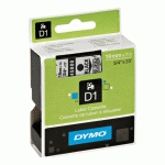 RUBAN POLYESTER DYMO D1 19 MM S0720820 TRANSPARENT ÉCRITURE NOIRE