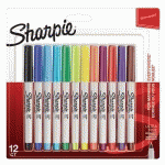 SHARPIE POINTE EXTRA FINE 05 MM - COULEURS ASSORTIES