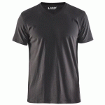 T-SHIRT COL V GRIS FONCÉ TAILLE S - BLAKLADER