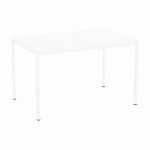TABLE À MANGER VERSYS AVEC BASE BLANCHE RAL 9003 120 X 80 X 743 CM BLANC