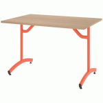 TABLE TIM 120X80 T4 - DL - STRA ABS HÊTRE SORANO/ORANGE 2004 - RODET