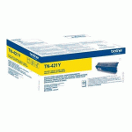 TONER BROTHER TN421 JAUNE POUR IMPRIMANTE LASER - TONER AUTHENTIQUE