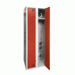 ARMOIRE SÉCHANTE IP 2 COLONNES À CLÉ ROUGE - MANUTAN COLLECTIVITÉS