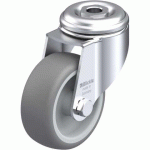 BLICKLE - ROULETTE PIVOTANTE Ø 80MM BANDAGE CAOUTCHOUC TPE 100KG - LKRA-TPA 80G