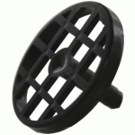 GRILLE NOIRE POLYPROPYLÈNE 50 MM SANILAB