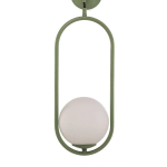 JUPITER APPLIQUE MURALE SAMBA, À 1 LAMPE, VERT/BLANC