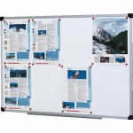 LE PANNEAU AFFICHAGE ULMANN MÉDIUM FOND ÉMAILLÉ BLANC 64 X 89 CM - MANUTAN COLLECTIVITÉS