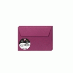 PAQUET DE 20 ENVELOPPES POLLEN 114X162MM 120G/M2 - FRAMBOISE - LOT DE 4