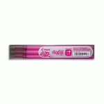 RECHARGE ROLLER PILOT FRIXION POINT POINTE AIGUILLE 0.3MM ENCRE EFFAÇABLE COLORIS ROSE SET DE 3 UNITÉS - LOT DE 2