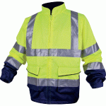 VESTE DE TRAVAIL HAUTE VISIBILITÉ DELTAPLUS, TAILLE L.