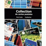 ALBUM DE COLLECTION POUR 200 CARTES POSTALES - 20X25,5 CM - VISUEL - LOT DE 2