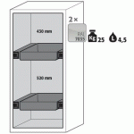 ARMOIRE SÉCURITÉ S-PEGASUS-90 S90.129.060.WDACR JAUNE - ASECOS