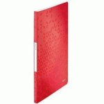 LOT DE 3 - PROTÈGE-DOCUMENTS WOW, A4, PP, 40 POCHETTES, ROUGE