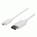 STARTECH.COM 6FT/1.8M USB C TO DISPLAYPORT 1.2 CABLE 4K 60HZ, USB-C TO DISPLAYPORT ADAPTER CABLE HBR2, USB TYPE-C DP ALT MODE TO DP MONITOR VIDEO CABLE, WORKS WITH THUNDERBOLT 3, WHITE - USB-C MALE TO DP MALE (CDP2DPMM6W) - CÂBLE DISPLAYPORT - USB-C POUR