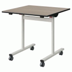 TABLE MALIBU RAB 80X80 T6 DL ST ANTIB CHÊNE 1146/NO BLC 9016 - MANUTAN EXPERT