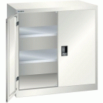 ARMOIRE BLANC GRIS 1000X500X1000 AVEC 2 RAYONS AMO. - LISTA