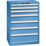 ARMOIRE BLEU CAP. 717X572X1000 AVEC 7 TIR. 75KG _ 78.584.040 - LISTA